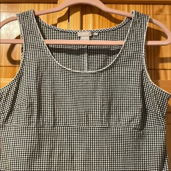 J. Crew Black and White Checkered Midi Dress - Picture 3 of 5